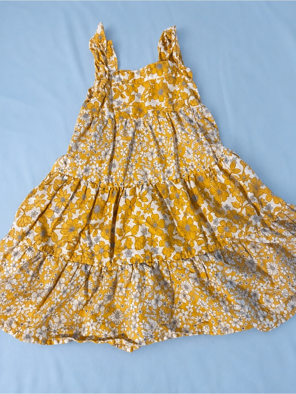 Carters Girl’s 5 Yellow Floral Tiered Sundress